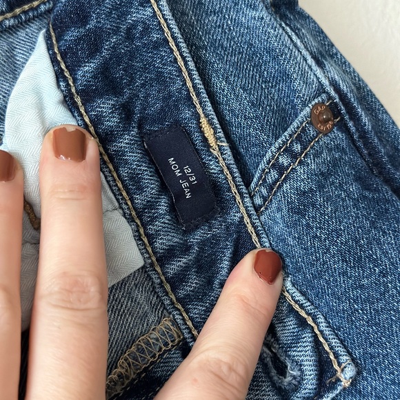 GAP 100% Cotton Sky High Mom Jean 31/12 - Picture 5 of 6